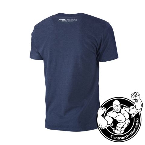 Koszulka Męska CHEST Logo Navy Melange - Pit Bull West Coast